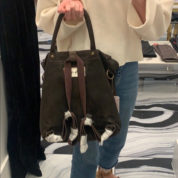 Free People Paris Pieced Leather Backpack - Picture 6 of 6